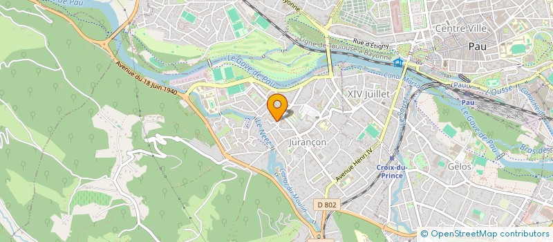 localisation de l'entreprise MONSIEUR DAVID TAUZY  JURANCON