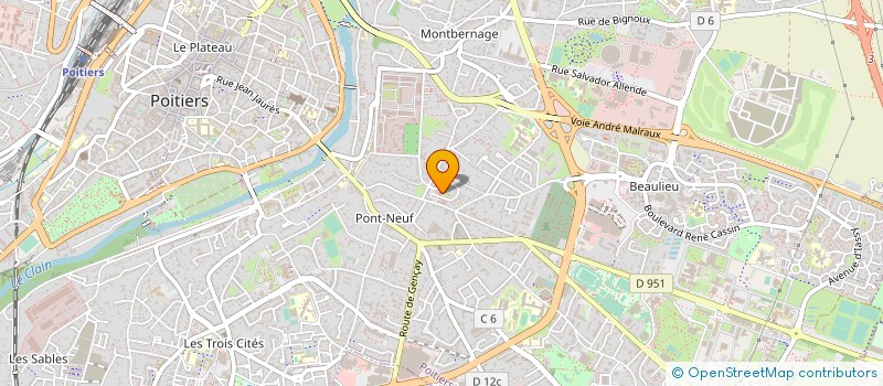 localisation de l'entreprise MONSIEUR DAVID TAVAN  POITIERS