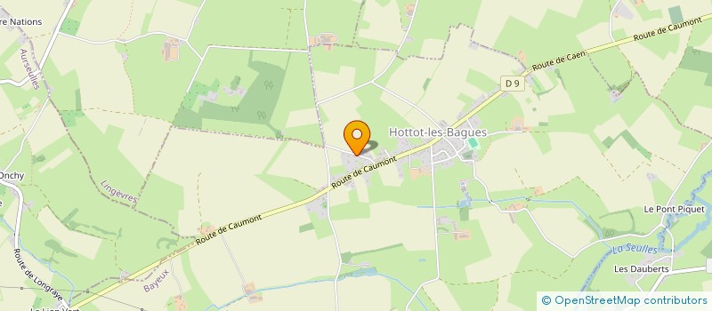 localisation de l'entreprise MONSIEUR DAVID TEHARD  HOTTOT-LES-BAGUES