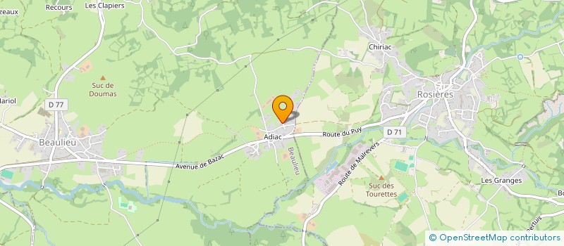 localisation de l'entreprise MONSIEUR DAVID TEMPERE  BEAULIEU