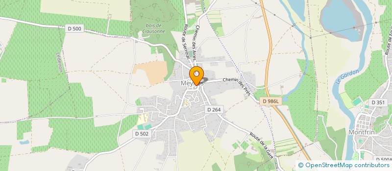 localisation de l'entreprise MONSIEUR DAVID TESSE  JONQUIERES-SAINT-VINCENT