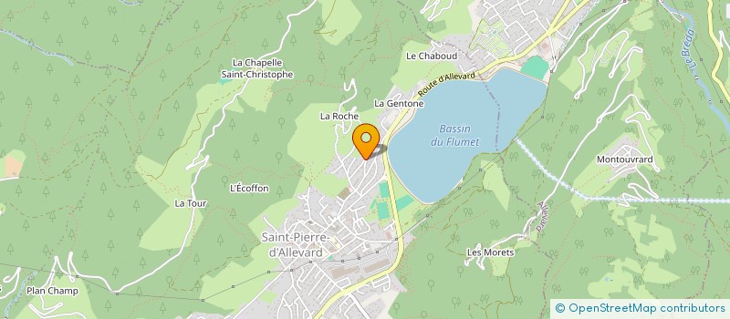 localisation de l'entreprise MONSIEUR DAVID TESTI  CRETS EN BELLEDONNE