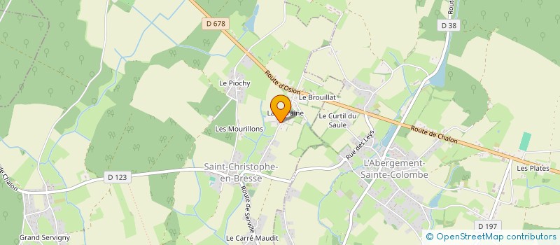 localisation de l'entreprise MONSIEUR DAVID TETU à SAINT-CHRISTOPHE-EN-BRESSE
