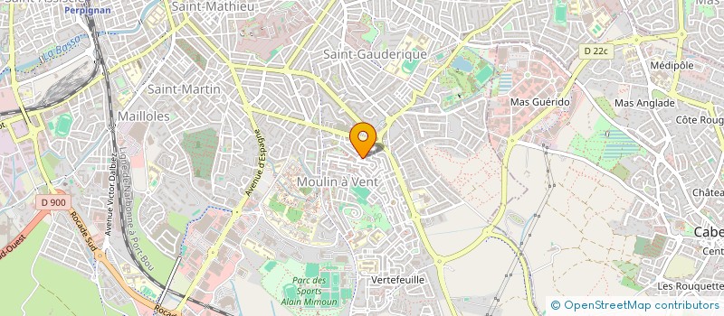 localisation de l'entreprise MONSIEUR DAVID TEURLAY  PERPIGNAN