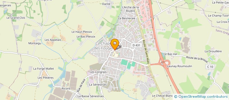 localisation de l'entreprise MONSIEUR DAVID THEROINE  LA CHAPELLE-DES-FOUGERETZ