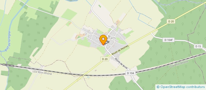 localisation de l'entreprise MONSIEUR DAVID THEVENARD  FLAMMERANS