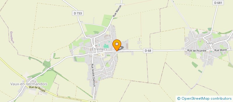 localisation de l'entreprise MONSIEUR DAVID THIEBAUT  ETREILLERS