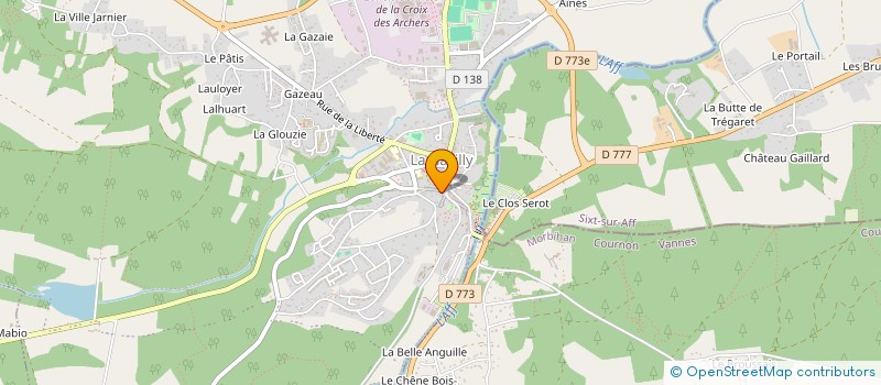 localisation de l'entreprise MONSIEUR DAVID THIERREE à LA GACILLY