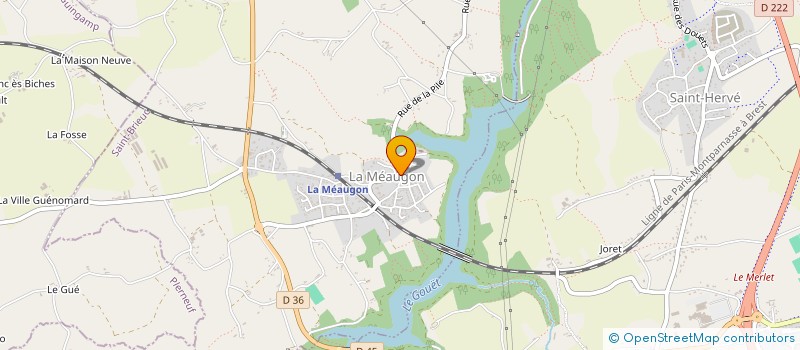 localisation de l'entreprise MONSIEUR DAVID THOMAS  LA MEAUGON