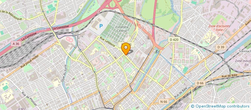 localisation de l'entreprise MONSIEUR DAVID THOMAS  MULHOUSE