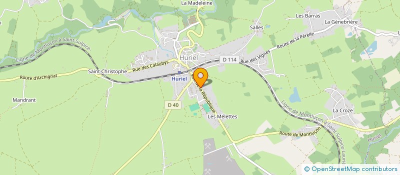 localisation de l'entreprise MONSIEUR DAVID THOMMERET  HURIEL