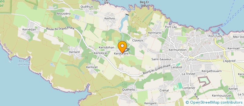 localisation de l'entreprise MONSIEUR DAVID TIBERGHIEN  GROIX