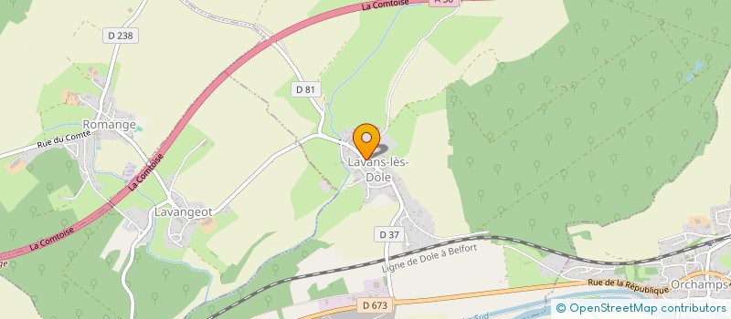 localisation de l'entreprise MONSIEUR DAVID TIESSE  LAVANS-LES-DOLE
