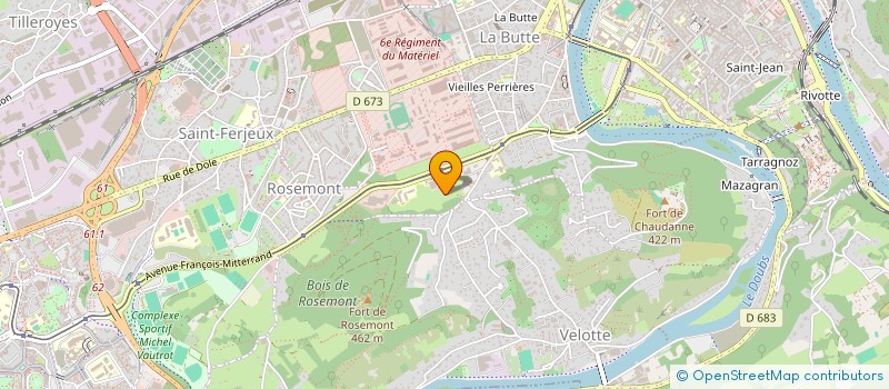 localisation de l'entreprise MONSIEUR DAVID TISSERAND à BESANCON