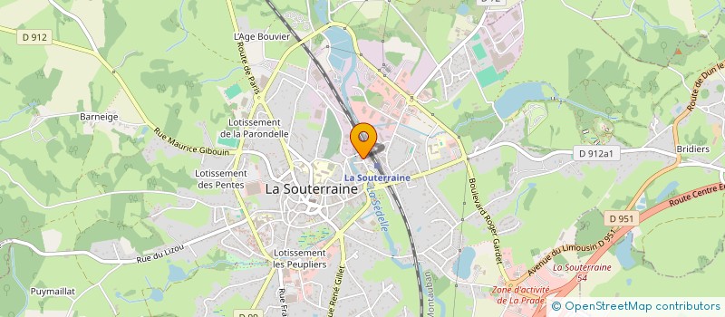 localisation de l'entreprise MONSIEUR DAVID TOBIAS  LA SOUTERRAINE