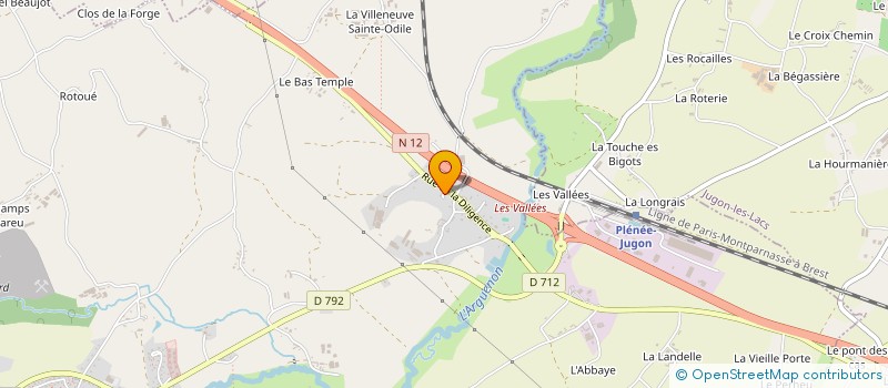 localisation de l'entreprise MONSIEUR DAVID TODD  PLENEE-JUGON