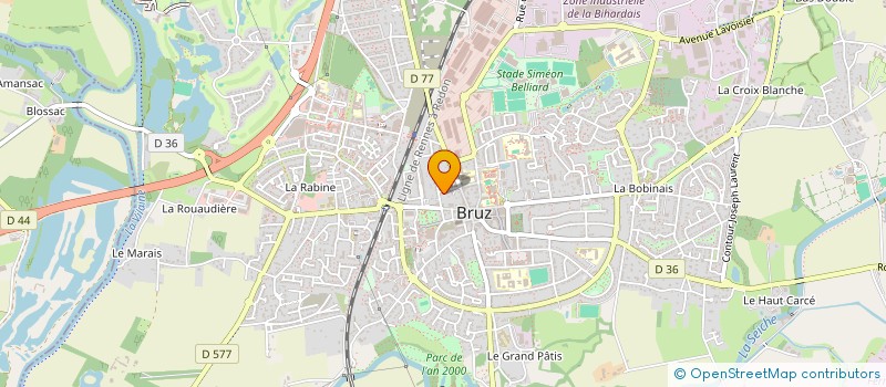 localisation de l'entreprise MONSIEUR DAVID TOILLON à BRUZ