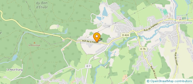 localisation de l'entreprise MONSIEUR DAVID TOMASI  ETIVAL-CLAIREFONTAINE