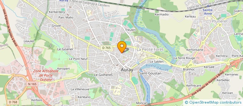 localisation de l'entreprise MONSIEUR DAVID TORET à AURAY