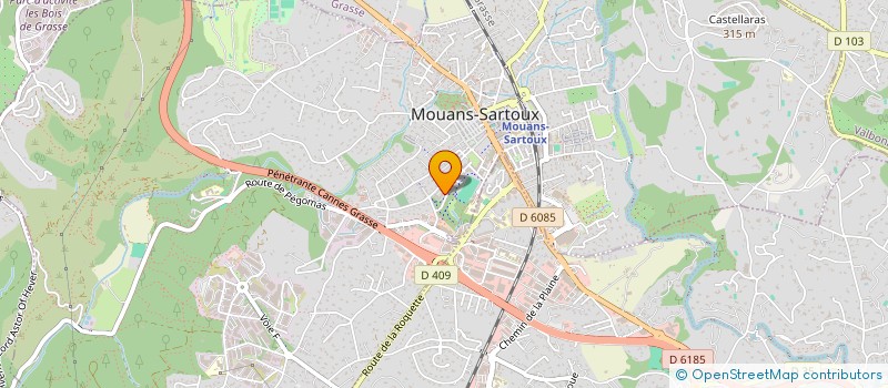 localisation de l'entreprise MONSIEUR DAVID TOUDRET  MOUANS-SARTOUX