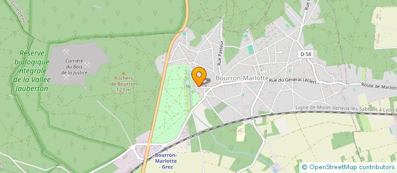 localisation de l'entreprise MONSIEUR DAVID TOULLIOU  BOURRON-MARLOTTE