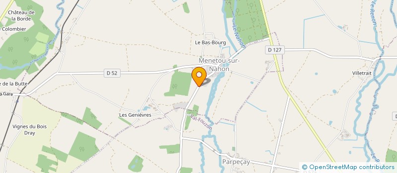 localisation de l'entreprise MONSIEUR DAVID TOUPET à MENETOU-SUR-NAHON