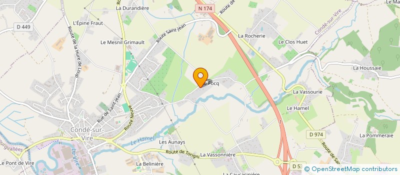 localisation de l'entreprise MONSIEUR DAVID TOURNIERE  CONDE-SUR-VIRE