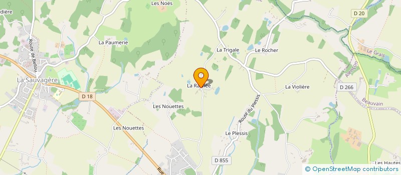 localisation de l'entreprise MONSIEUR DAVID TOUTAIN à LES MONTS D'ANDAINE