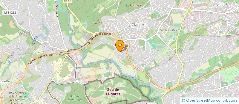 localisation de l'entreprise MONSIEUR DAVID TOUZET  CLAPIERS