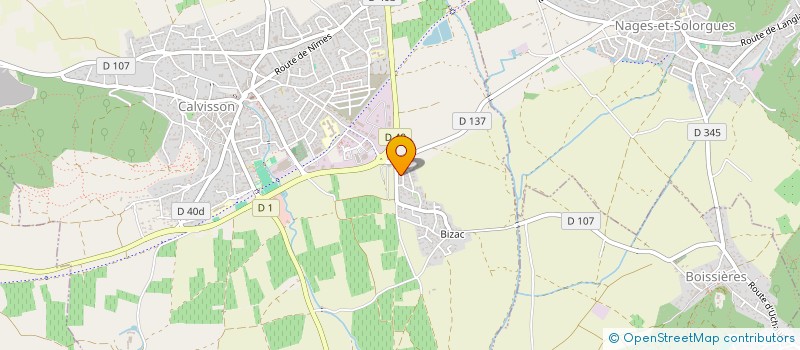 localisation de l'entreprise MONSIEUR DAVID TRANCHESSET  CALVISSON