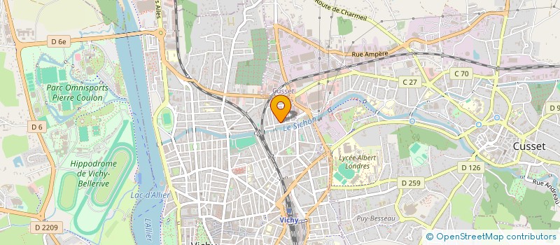 localisation de l'entreprise MONSIEUR DAVID TREIGNAT à VICHY