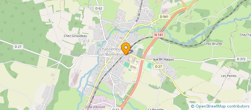 localisation de l'entreprise MONSIEUR DAVID TRIGEAUD à CHASSENEUIL-SUR-BONNIEURE