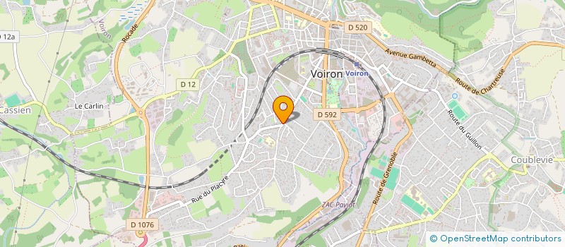 localisation de l'entreprise MONSIEUR DAVID TROUILLOUD  VOIRON