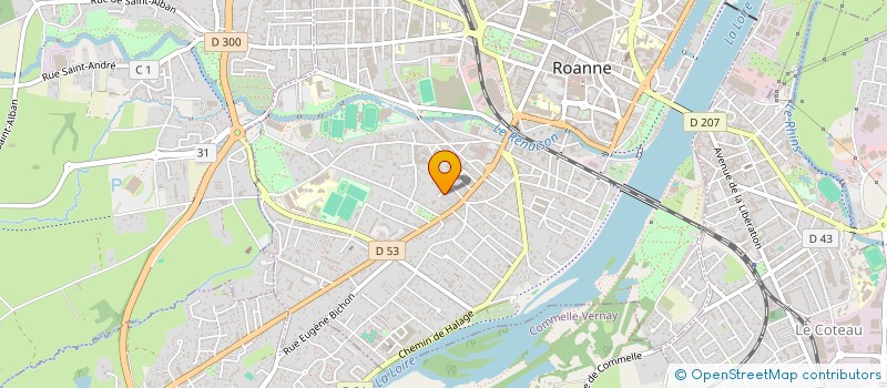 localisation de l'entreprise MONSIEUR DAVID TURCHI  ROANNE