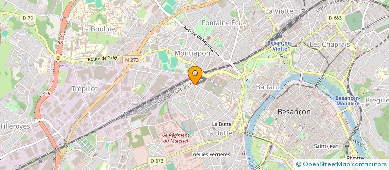 localisation de l'entreprise MONSIEUR DAVID TUTUNOVIC  BESANCON
