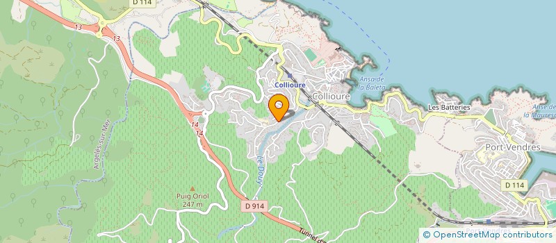 localisation de l'entreprise MONSIEUR DAVID ULL  COLLIOURE