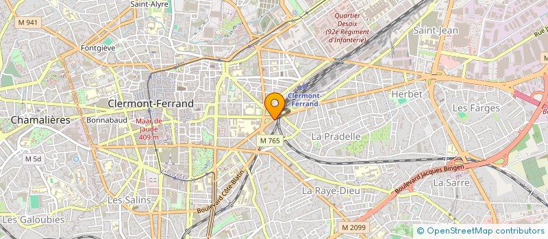 localisation de l'entreprise MONSIEUR DAVID URVOY  CLERMONT-FERRAND