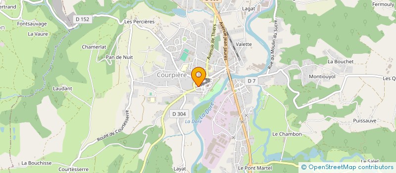 localisation de l'entreprise MONSIEUR DAVID UTUDJI à COURPIERE