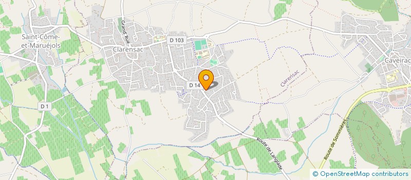 localisation de l'entreprise MONSIEUR DAVID VAESKEN  CLARENSAC