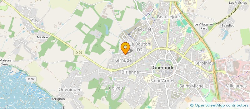 localisation de l'entreprise MONSIEUR DAVID VALENTE-MADEC  GUERANDE