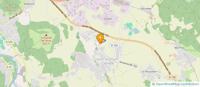 localisation de l'entreprise MONSIEUR DAVID VALLERY  SAINT-GERMAIN-LAPRADE