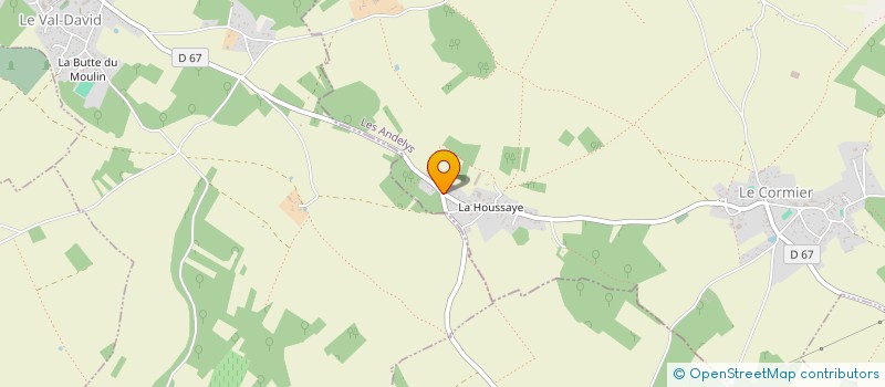 localisation de l'entreprise MONSIEUR DAVID VALLOT  LE CORMIER