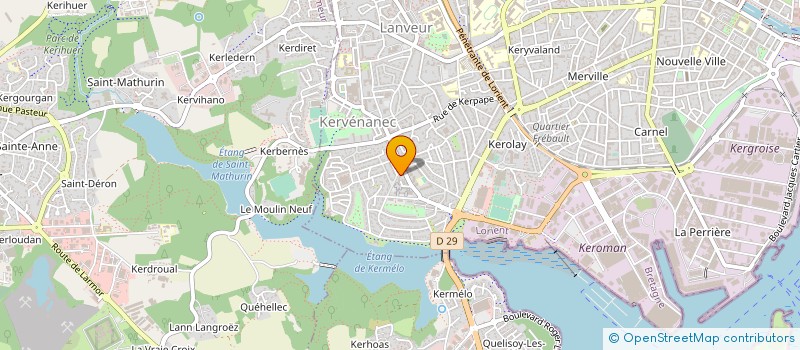 localisation de l'entreprise MONSIEUR DAVID VALY  LORIENT