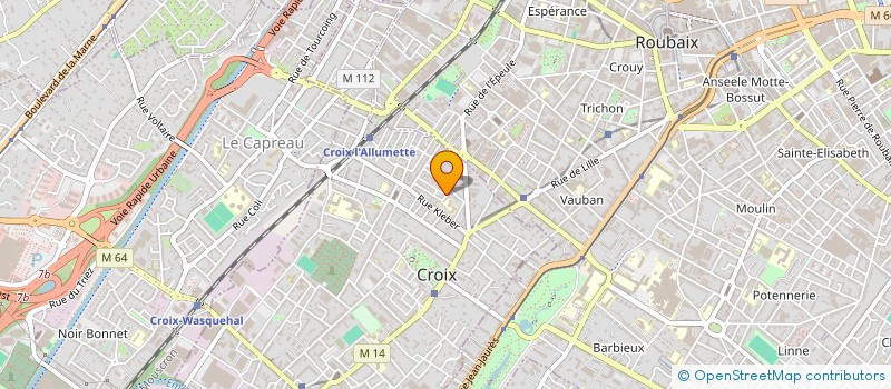 localisation de l'entreprise MONSIEUR DAVID VANDENHOVEN  CROIX