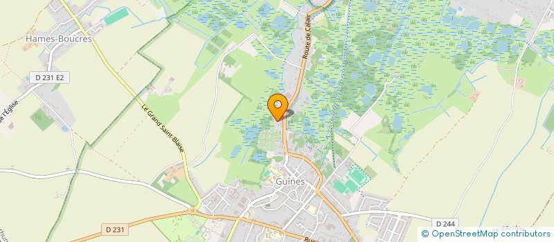 localisation de l'entreprise MONSIEUR DAVID VANHERSECKE  GUINES