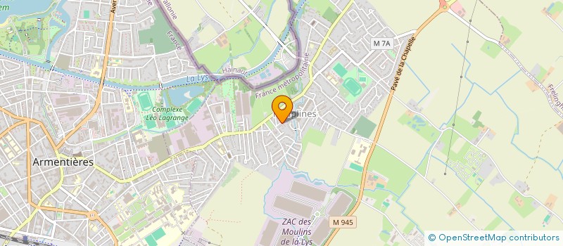 localisation de l'entreprise MONSIEUR DAVID VANLAUWE  HOUPLINES