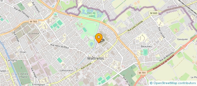 localisation de l'entreprise MONSIEUR DAVID VANPARYS  WATTRELOS