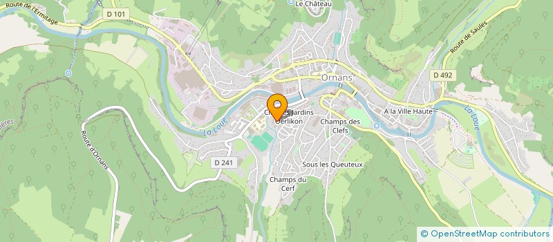 localisation de l'entreprise MONSIEUR DAVID VARLET à ORNANS