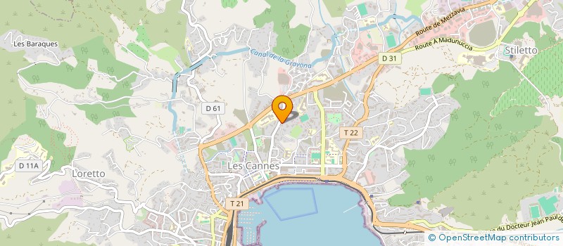 localisation de l'entreprise MONSIEUR DAVID VASSEUR à AJACCIO