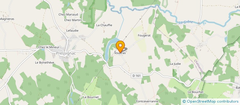 localisation de l'entreprise MONSIEUR DAVID VAUDON à PRESSIGNAC